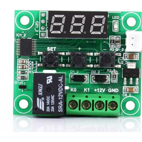 -50-110°C 12V W1209 Digital Thermostat Temperature Control Switch Sensor Module Temperature Control Thermostat Switch Plate