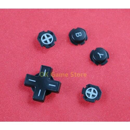 50sets/lot Black ABXY button Direction Cross Buttons For 3DSXL 3DSLL 3DS LL XL A B X Y Buttons D pad Button
