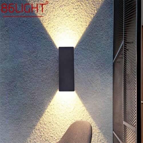 86LIGHT Modern LED Wall Lamps Fixture Creative Black Decorative Sconces Light For Home Bedroom Corridor