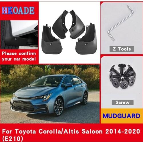Car Fender Mud Flaps For Toyota Corolla Altis E210 Sedan Saloon 2020~2019 Mudguards Splash Guards Fender Mudflaps Car Fender