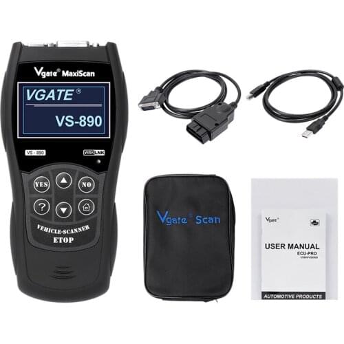 Diagnostic Tool Vgate VS890 Auto Scanner OBD2 VS890 CAN-BUS Fault Car Code Reader VS 890 Multi-Languages Better ELM327 Freeshipp