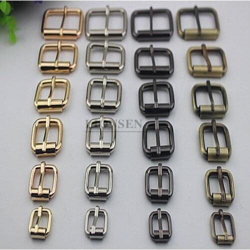 DIY Metal Pin Buckle Heavy Duty Hand Bag Shoe Strap Belt Web Adjust Roller Snap Rectangle Ring Leather Craft Repair Thickness