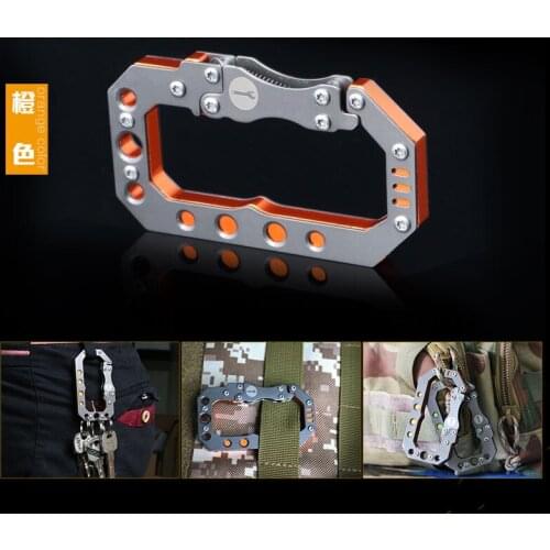 EDC Quick Catch Outdoor Multi-function Key Chain Hook Mountaineering Buckle Equip Lock