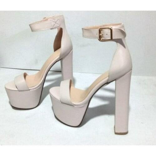 Dovereiss Fashion Womens Shoes summer new sexy consice Buckle Waterproof Party shoes Chunky heels Sandales 34-47