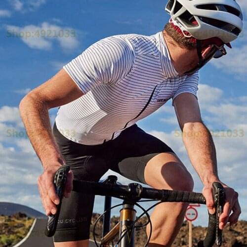 Jersey Ciclismo CFD Cyclist Superlight Jersey White & Stripes cycling shirt Leisure short sleeved MTB ridewear camisa