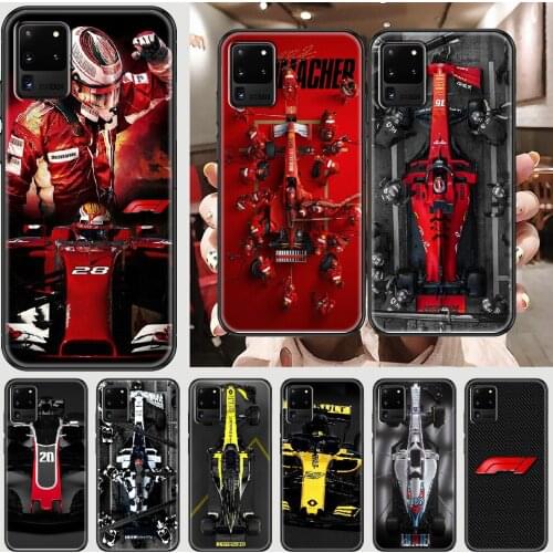 Formula 1 F1 Phone case For Samsung Galaxy Note 4 8 9 10 20 S8 S9 S10 S10E S20 Plus UITRA Ultra black silicone back fashion