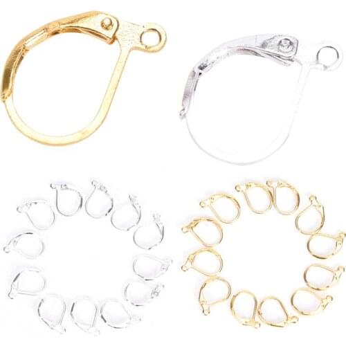 French Earring 50/100PCS Jewellery Components Handmade DIY Jewelry Earrings Lobster Clasps Hooks Findings Fittings