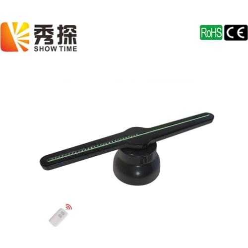 New Arrival Upgraded 43.5cm 3D Holographic Projector Hologram Player LED Display Fan Advertising Light Remote Control