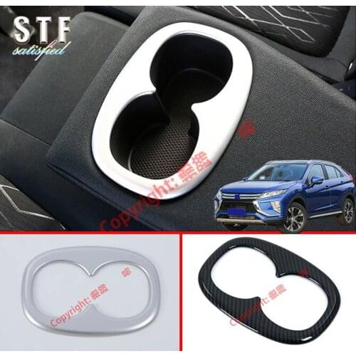 ABS Interior Rear Cup Drink Holder Cover Trim Bezel Frame Molding Garnish For Mitsubishi Eclipse Cross 2018 2019