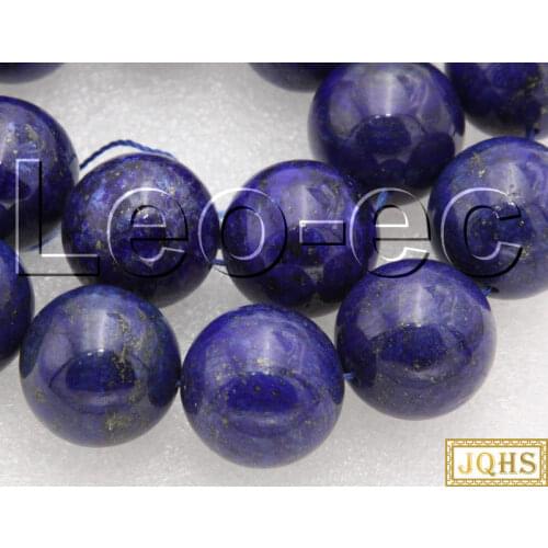 Natural 20mm round Blue Lapis Lazuli Stone Loose Beads for Jewelry Making Strand V1452