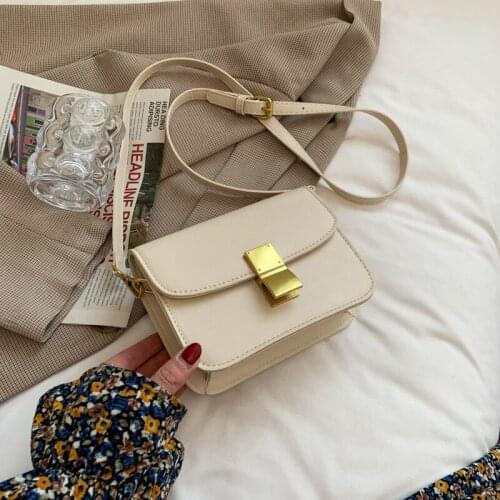 Yao Cool New 2021 Autumn Bean Bags Shoulder PU Fashion Fairy Simple Student Bag Mobile Phone Pocket Square Shoulder & Handbags
