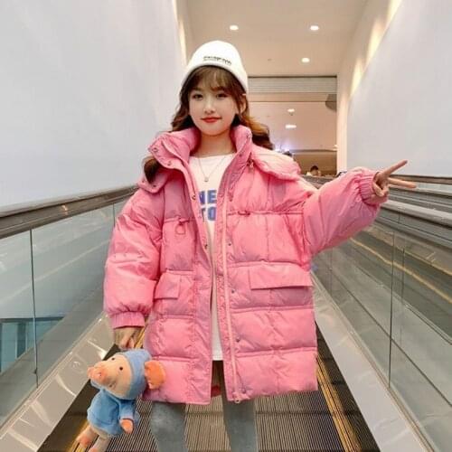 Kids Winter Jacket Christmas Costumes For Girls Children Clothing Girl Pink Boys Snowsuit Outerwear Coats Long Parka Snow Wear