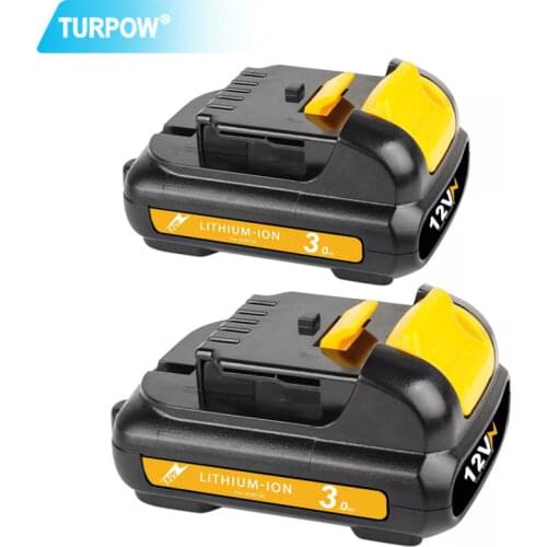 Turpow 3.0Ah12V power tool Battery For Dewalt MAX Li-ion DCB120 DCB121 DCB123 DCB125 DCDD710 DCF813 DCF815 DCF610 DCB100 DCT410S