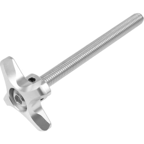 M10 Thread Stainless Steel & Metal Plum Hand Tighten Screw Clamping Knob Manual Handle Screw for Industry Equipment