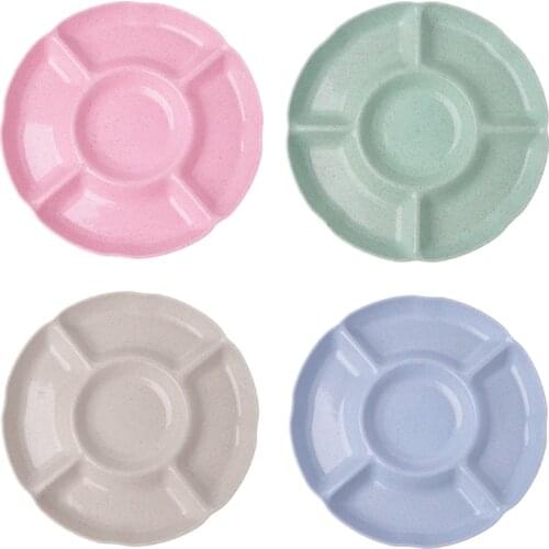 Multi-function Fruit Plate Dessert Tray Plate Snack Dish 6 Compartments Wholesale Dropshipping