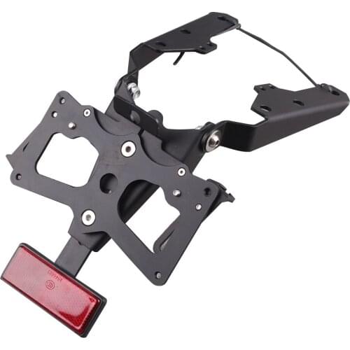 Motorcycle Rear Tail Tidy Fender Eliminator License Plate Holder Black Kit w/ Red Reflector for Suzuki GSXR 1000 2005-2006