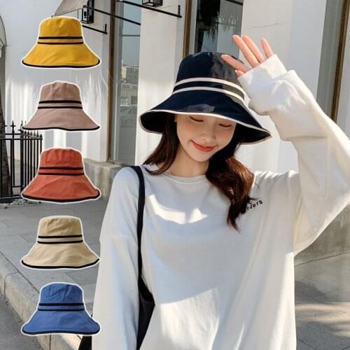 2021 New Best-selling Ladies Hat Ins Style Tide Wild Fisherman Hats College Style Street Outdoor Travel Sun Caps
