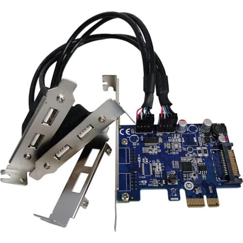 PCIe 2 ports usb internal 2 port 9pin 9-pin USB2.0 expansion card Bluetooth usb WIFI PCI-E adapter converter card