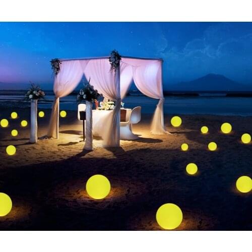 Rechargeable home decor LED ball light disco light with ball shape