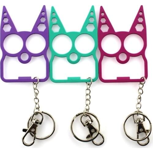 Portable cute cat driver screwdriver keychain multifunctional outdoor gadget zinc alloy bottle opener kitchen gadget beer tool