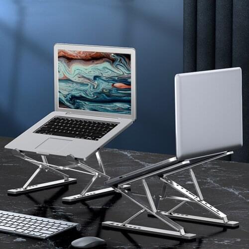 N8 Portable Adjustable Laptop Stand for Macbook Tablet Notebook Aluminum Stand Table Cooling Pad Foldable Laptop Holder