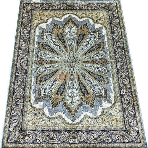 Seeykeep™ 5x7ft Silk Handknotted Exquisite Cordoba Mezquita Dome Pattern Turkey Rug-NY3016200