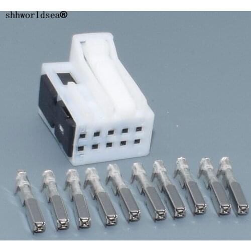 Shhworldsea 10 Pin Automotive Rearview Mirror Taillight Wire Socket Auto Sunroof Door Cable Connector plug For Benz 3-929171-1