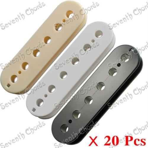 20 Pcs Humbucker Slug Bobbin for Electric Guitar Double Coil Pickup - Black -White - Cream - Red