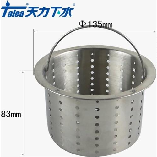 Talea Stainless Steel304 Kitchen Sink Strainer Waste Plug Drain Stopper Filter Basket Net Drain Garbage Stopper