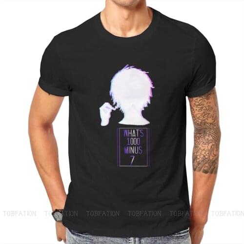 Tokyo Ghoul Japanese Anime TShirt for Men Whats 1000 Minus 7 Soft Casual Sweatshirts T Shirt High Quality New Design Loose