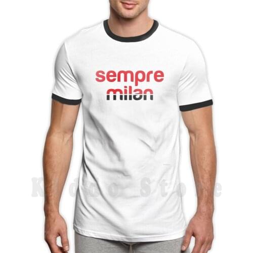 X The Original T Shirt DIY Big Size 100% Cotton Rossoneri San Siro Diavolo Sempre