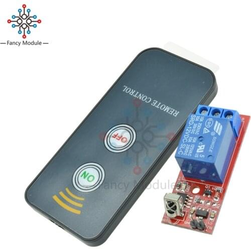 12V 1 Channel Infrared Switch Relay Driving Module Board Remote Controller UPD6122 NED Coding Module