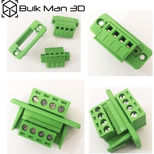 10sets/lot Pitch 3.81mm/5.08mm Through wall Welding-free Plug-in Terminal Block 2EDGWC / 15EDGWC