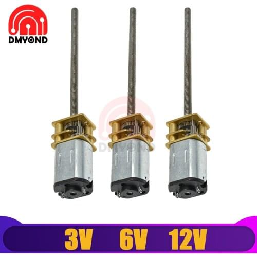 100RPM 30RPM 300RPMDC 3V 6V 12V GA12-N20-M3*55 with Metal Gearwheel Gearbox DIY Intelligent Toy Car Robot Gear Motor Low Speed