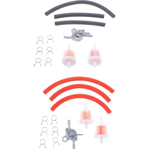 2pcs/pack Mini Moto Gas Hose Line Fuel Filter Tube For Chinese Quad ATV 4 Wheeler Dirt Pocket Bike Minimoto