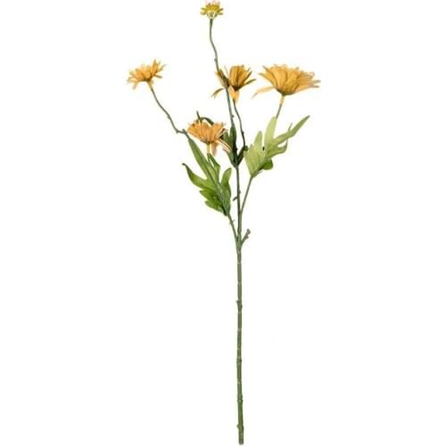 50% Hot Sale 1Pc Fake Wild Chrysanthemum Vivid Home Decoration Cloth Wedding Office Artificial Simulation Flower for Party Decor