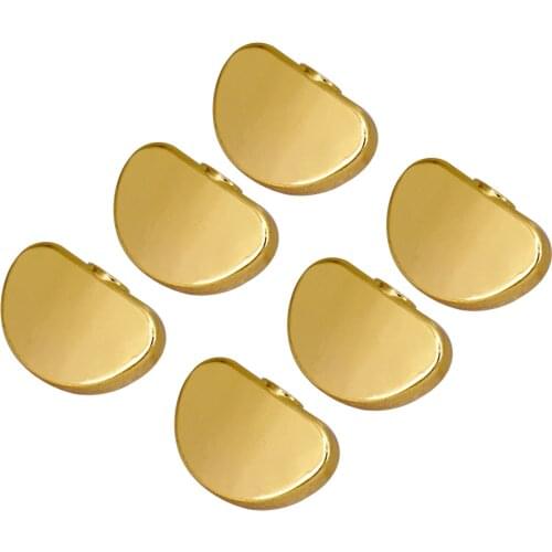 6 Pcs Metal Guitar Tuning Pegs Keys Button Tuners Machine Heads, Premium Zinc Alloy, Gold