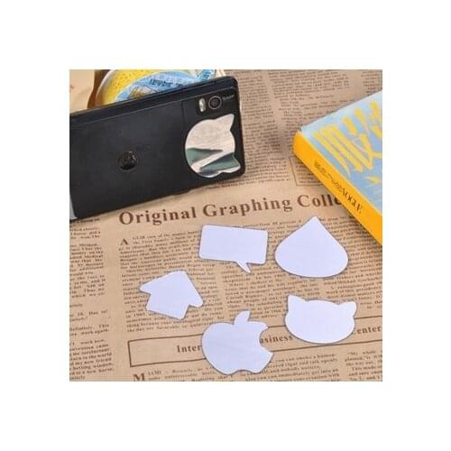 Free shipping DIY cell phone acrylic mirror sticker 50pcs per set , different designs for your choose