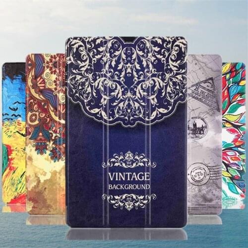 Tab 2 A10-70 Ultra slim 3D Painted Leather cover Case for Lenovo Tab 2 a10-30 X30F X30L 10.1" Magnet Case TAB 10" TB-X103F+Film