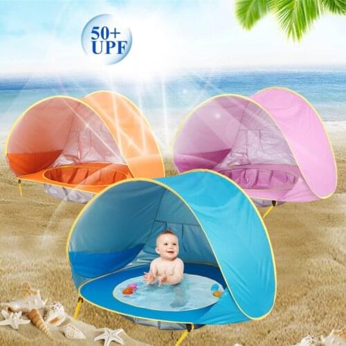Baby Beach Tent Children Waterproof Sun Awning Tent UV-protecting Sunshelter Child Swimming Pool Outdoor Camping Sunshade Beach