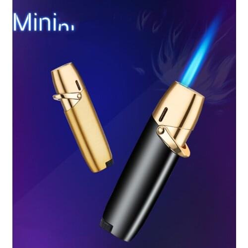 Torch Gas Lighter Jet Flame Spray Butane Direct Kitchen Barbecue Metal Turbine Windproof Cigar Lighter