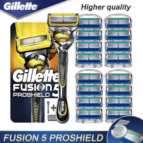 Gillette Fusion 5 Proshield Mens Shaver Machine for Shaving Blades Holder Safety Manual Shaver Safely Shaving for Blades