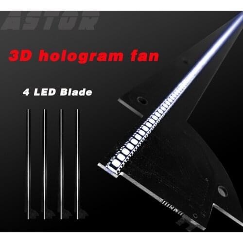 65cm3D hologram display 3D LED Fan WIFI App control bluetooth holographic advertising light hologram fan hologram rotate imaging