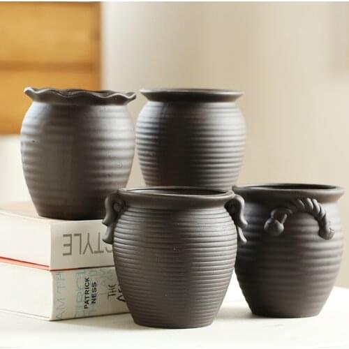 Chinese ceramic pot vintage decor Garden Flower pots Maceta ceramica Balcony decorations Macetas grandes para plantas home decor