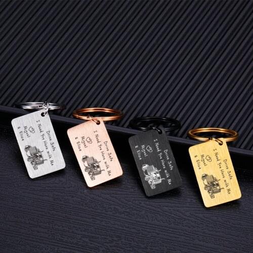 Valentines Day Ride Safe Keychain car Keyring Gift for Him Boyfriend Husband Dad Couples Gifts for New Driver by car