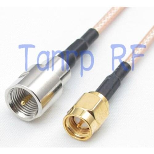 15CM Pigtail coaxial jumper cable RG316 cord 6inch FME male plug to SMA male plug RF adapter connector