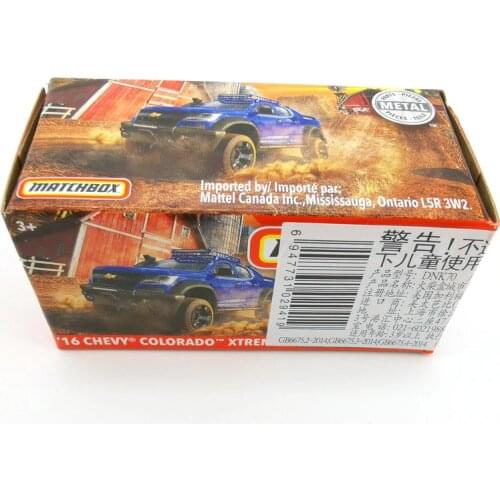 2020 Matchbox Cars 1:64 Car 16 CHEVY COLORADO XTREME Metal Diecast Alloy Model Car Toy Vehicles