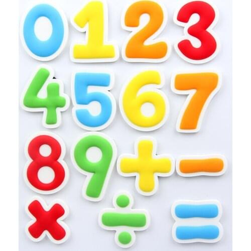 Cartoon digital childrens early education cute digital fridge magnet early education magnetic childrens soft magnetic magnet