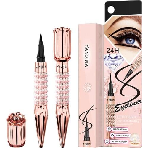 Eyeliner Set Holds Makeup And Does Not Smudge Matte Eyeliner Set False Eyelashes Waterproof No Blooming Eyes Makeup TSLM1