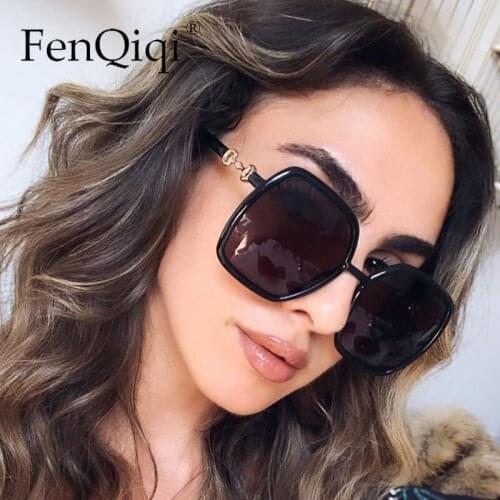 New Fashion Square Sunglasses Woman Sunglases Oculos De Sol Feminino